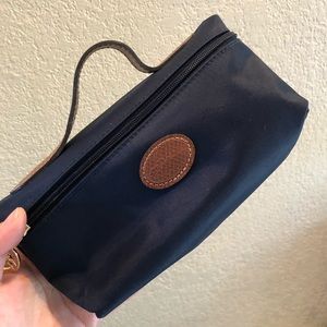 Longchamp Le Pliage Cosmetic Case in Nave Blue